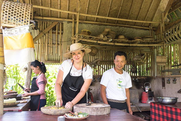 Balinese Cooking Class - interesting activity for bali family tours