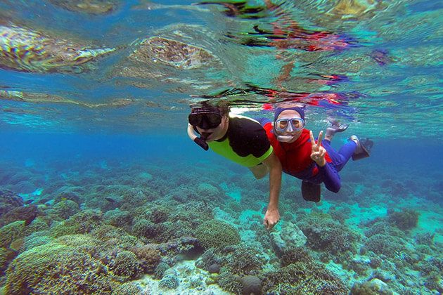 Gili Meno snorkeling - indonesia family trip