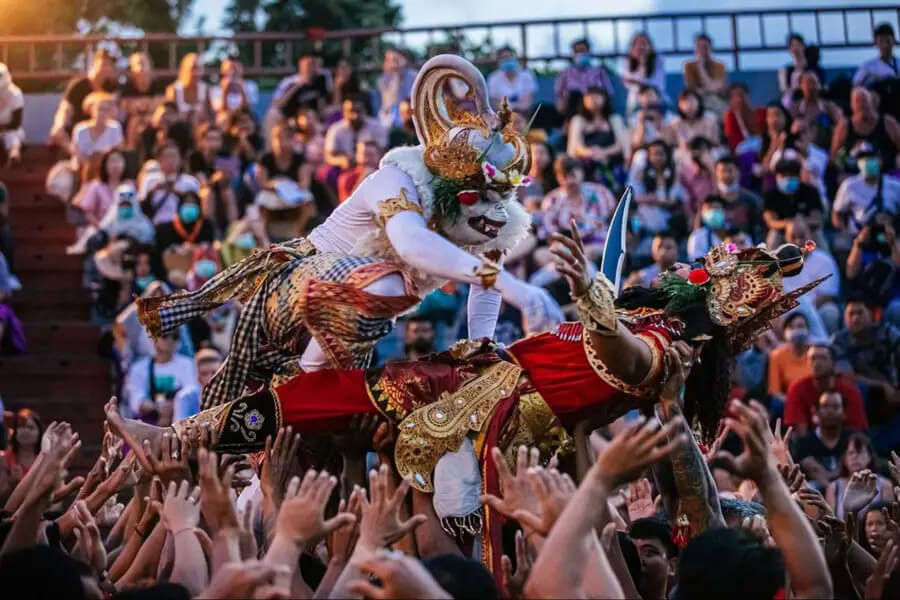 Kecak dance performance - 12 day indonesia itinerary