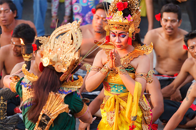 Kecak dance show - 12 days indonesia itinerary