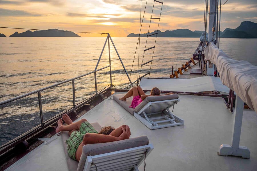 Private Sunset Cruise in Raja Ampat in indonesia honeymoon packages