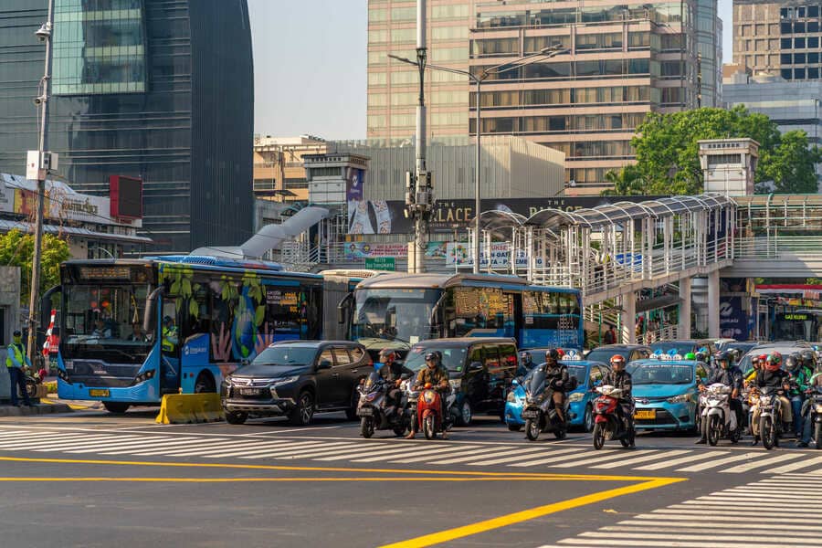 Road Transportation in indonesia