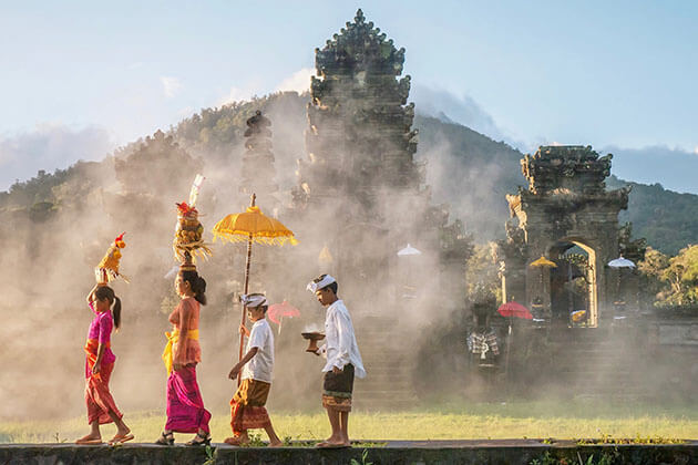 Sacred Temples in Bali in Indonesia family holiday