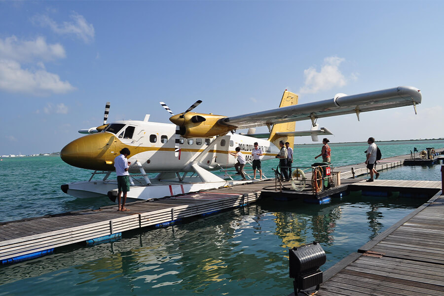 Seaplane to Bawah Reserve - indonesia luxury tour