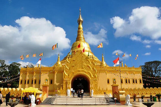 Taman Alam Lumbini - a replica of the shwedagon pagoda in yangon