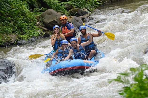 White Water Rafting adventure at Ayung River - bali itinerary 5 days