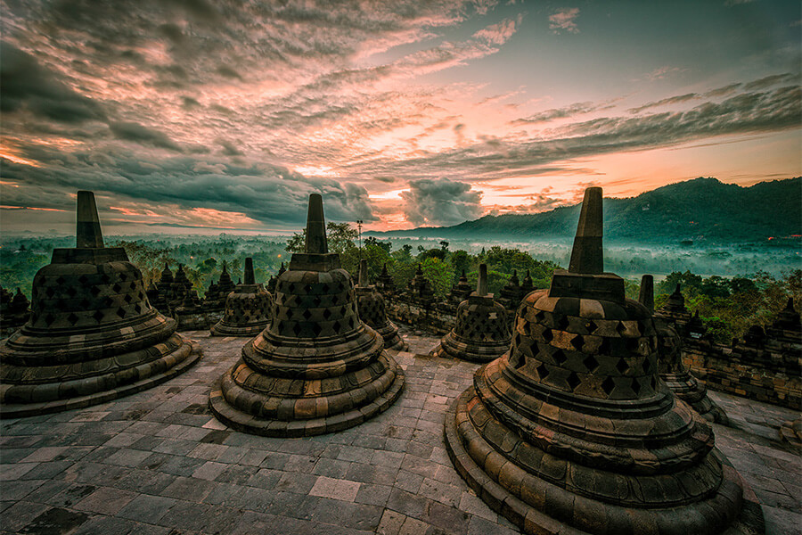 borobudur temple indonesia