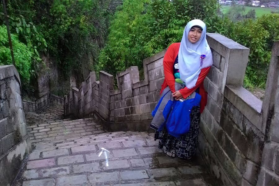 great wall of Koto Gadang - sumatra trip