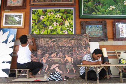 handicraft village in ubud - intersting destination to visit in indonesia honeymoon package