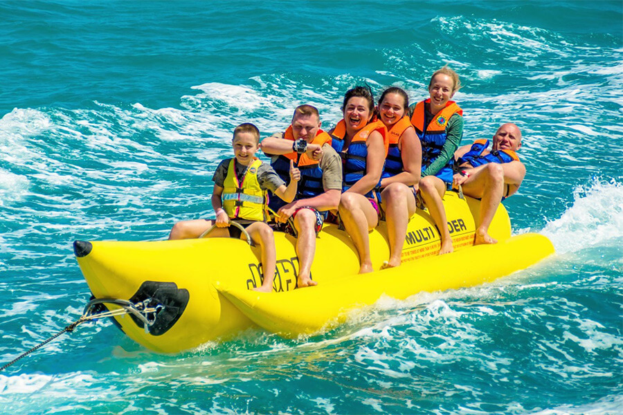 water spots in Tanjung Benoa Beach - indonesia family vacation